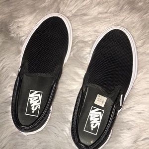 Vans Black slip ons